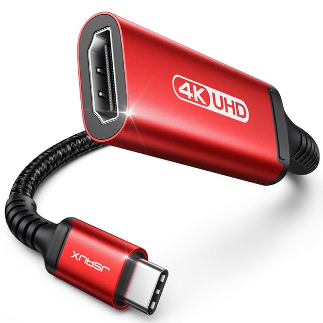 JSAUX USB-C auf HDMI Adapter [4K@60Hz] 🔥 Thunderbolt 4/3 HDMI USB-C Adapter 🚀