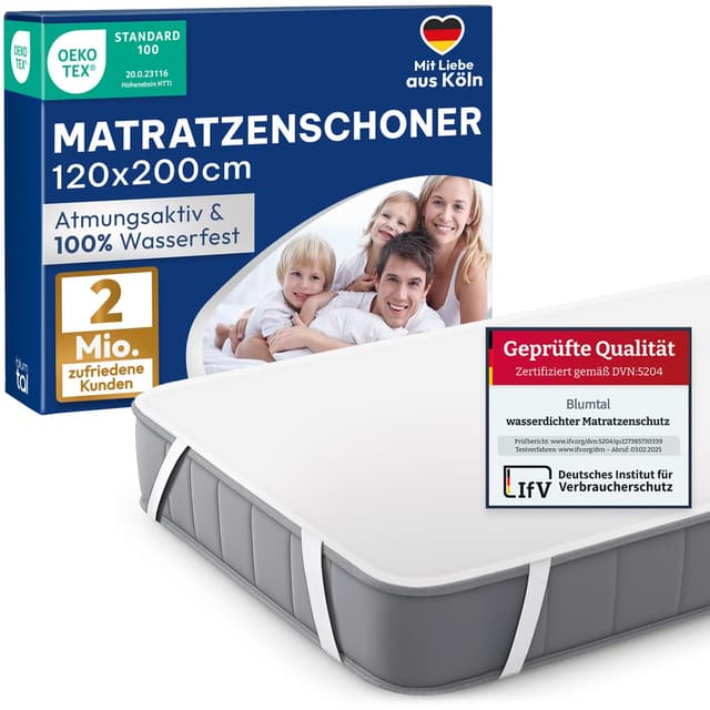 Angebot: Blumtal® Matratzenschoner 120x200 cm 💧🌿