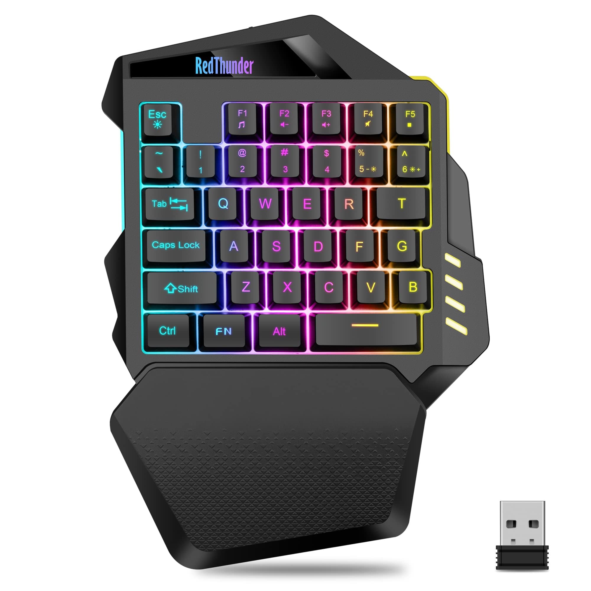 🎮 RedThunder G60 Kabellose Einhand Gaming Tastatur 🌈