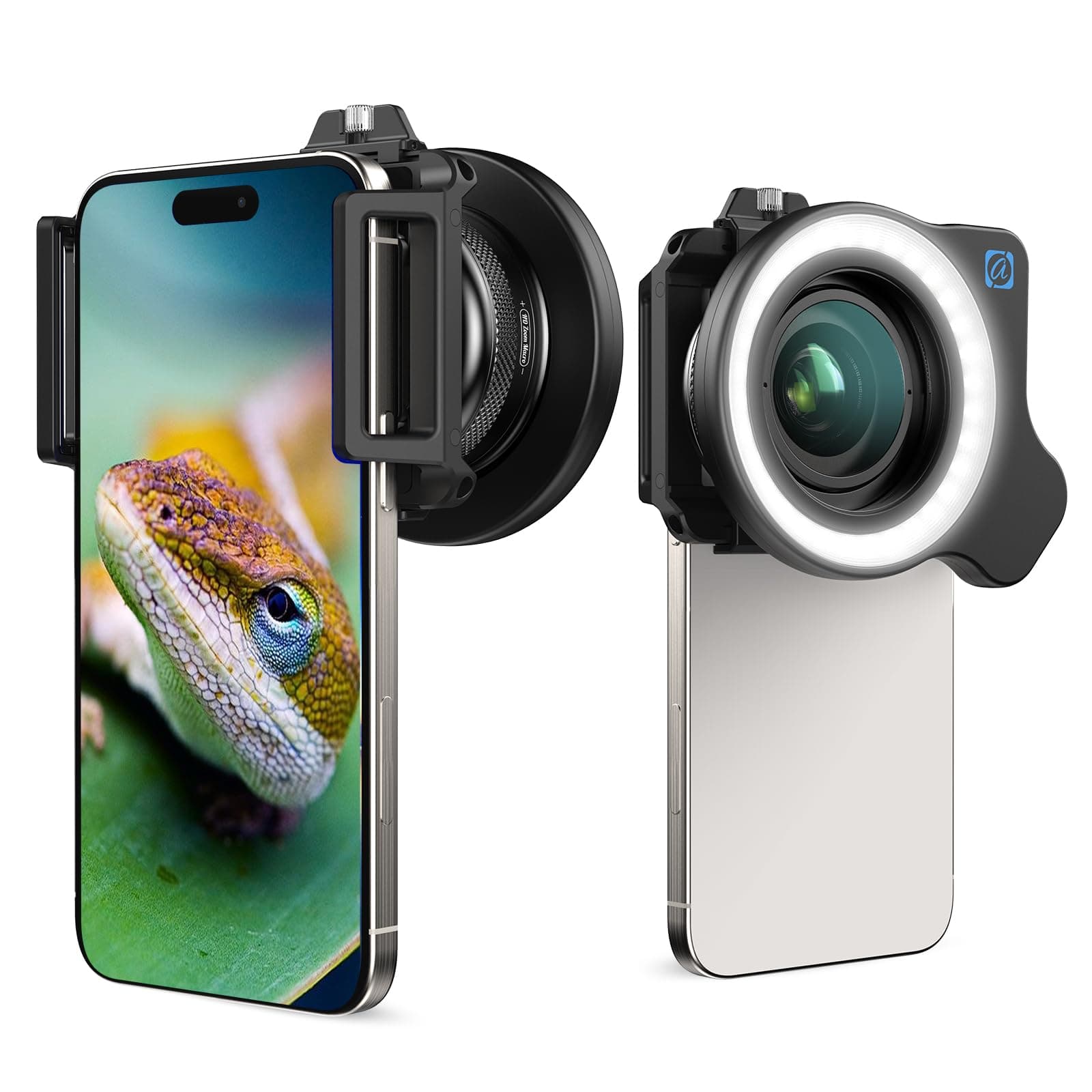 📸🔍 10-20x Zoom-Makroobjektiv-Set mit Fülllicht für Smartphones
