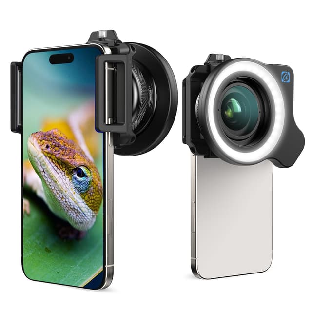 📸🔍 10-20x Zoom-Makroobjektiv-Set mit Fülllicht für Smartphones