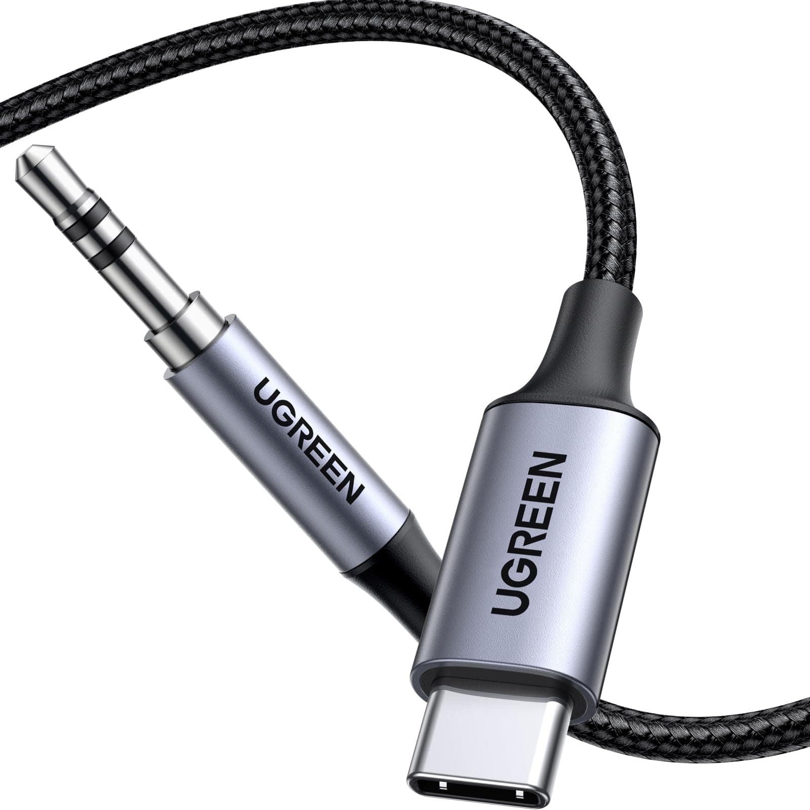 UGREEN USB C zu 3,5 mm Klinke Kabel DAC Stereo Auto Aux zu USB C Kabel