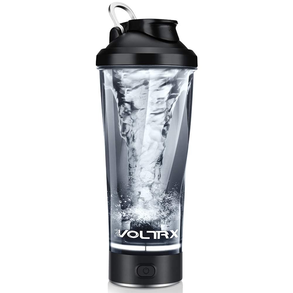 🌪️ VOLTRX Elektrischer Eiweiß Shaker | Protein Shaker USB Wiederaufladbar 600 ml BPA Frei Schwarz