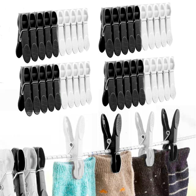 🌈MUFEKUM Wäscheklammern, 50er Set Premium Wäscheklammer Kunststoff für Wäscheleine🌞