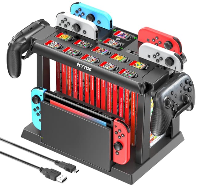 Kytok Switch Spiele Aufbewahrung & Ladestation 🎮🔋