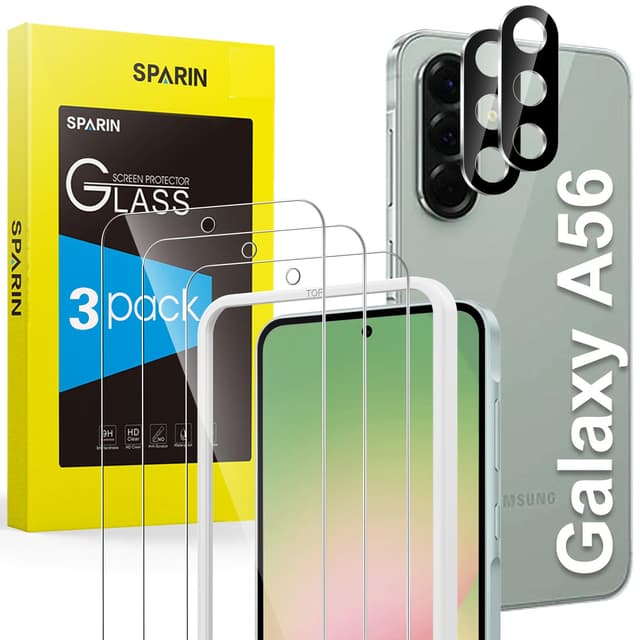 SPARIN für Samsung Galaxy A56 5G Panzer Schutz Glas 📱🔒