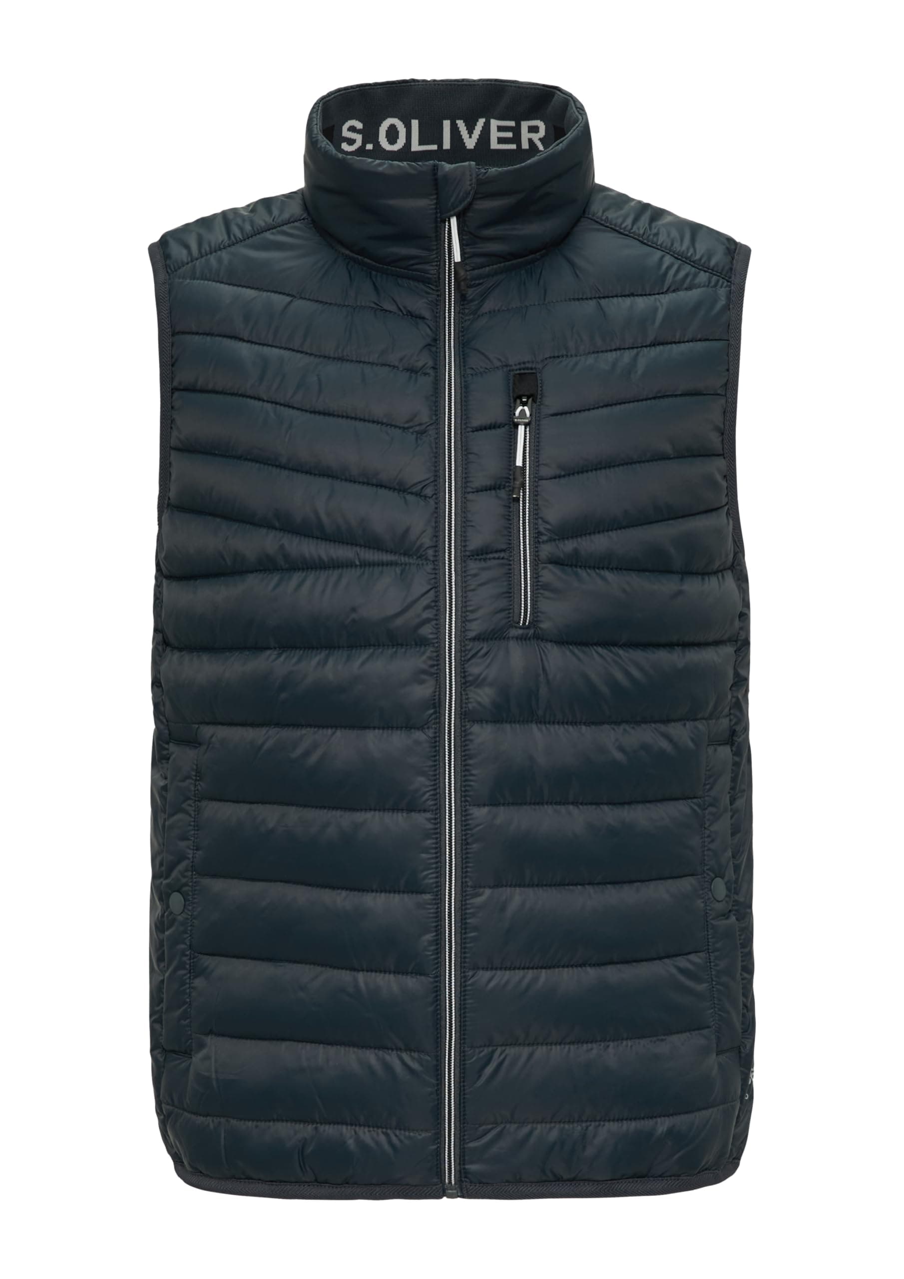 🌟 Super Deal: s.Oliver Leicht wattierte Steppweste aus recyceltem Polyester S 9581 Grau!