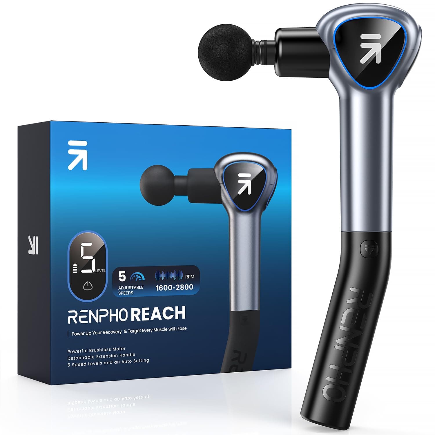 🎁 RENPHO Massagepistole mit Verlängerungs Griff - Angebot