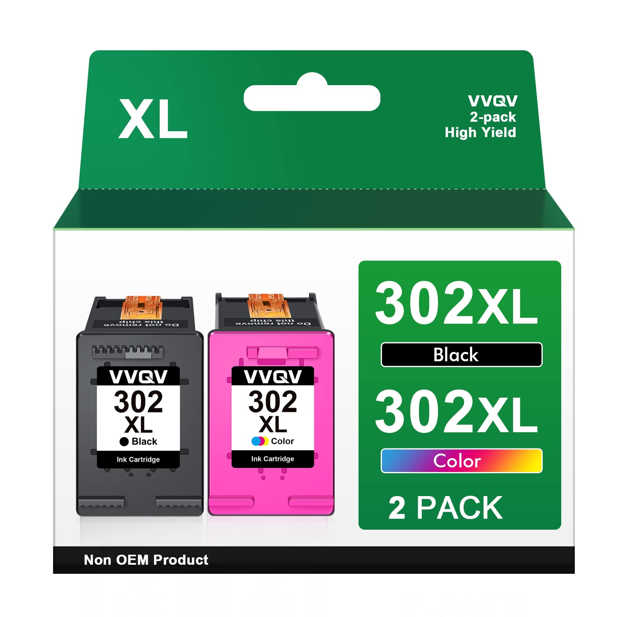 🖨️ VVQV 302 XL Druckerpatronen Multipack 302XL Ersatz für HP 302