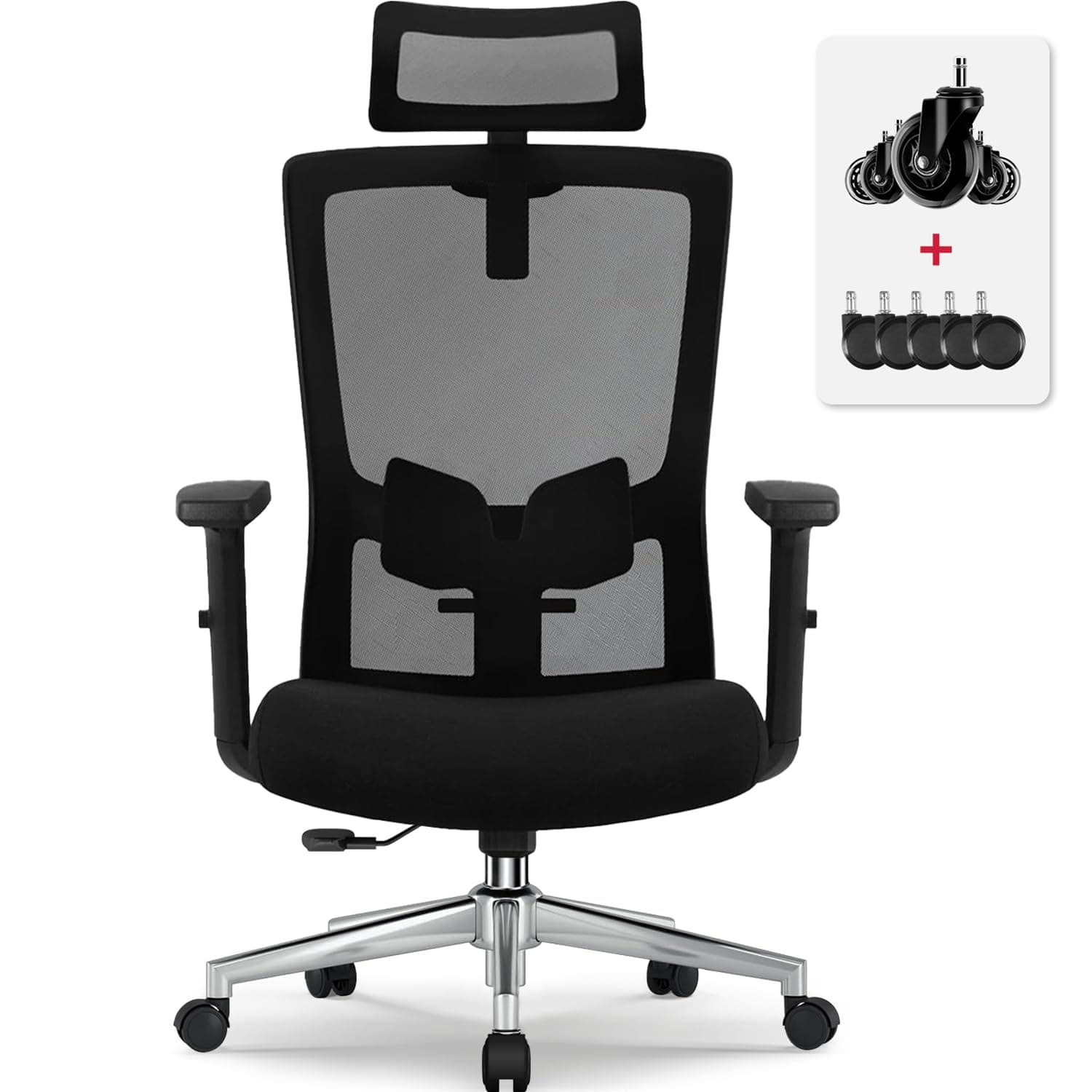 Airchros Bürostuhl Ergonomisch Schwarz