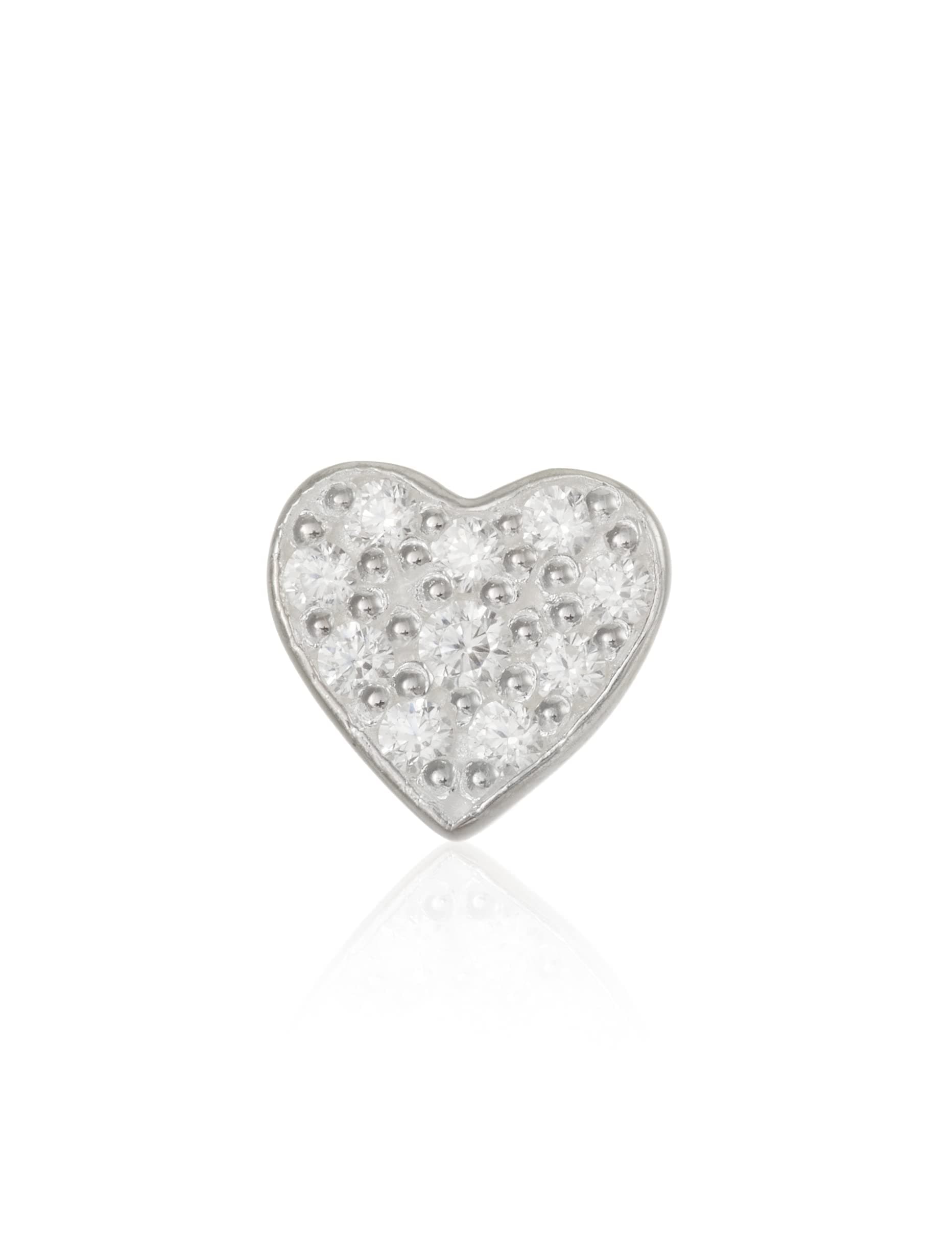 Thomas Sabo Einzel Ohrstecker Herz pavé 925 Sterling Silber H2145 Silberfarben ❤️💎