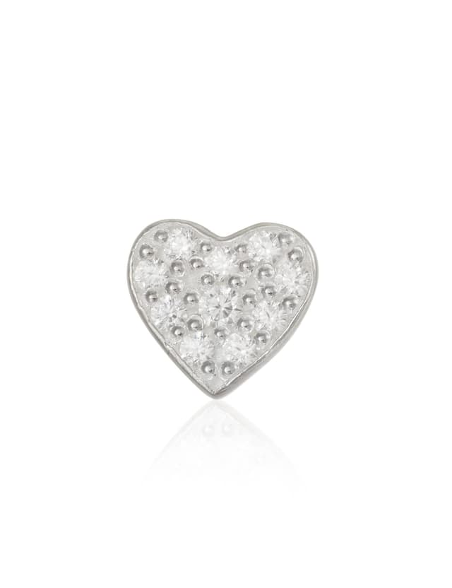 Thomas Sabo Einzel Ohrstecker Herz pavé 925 Sterling Silber H2145 Silberfarben ❤️💎
