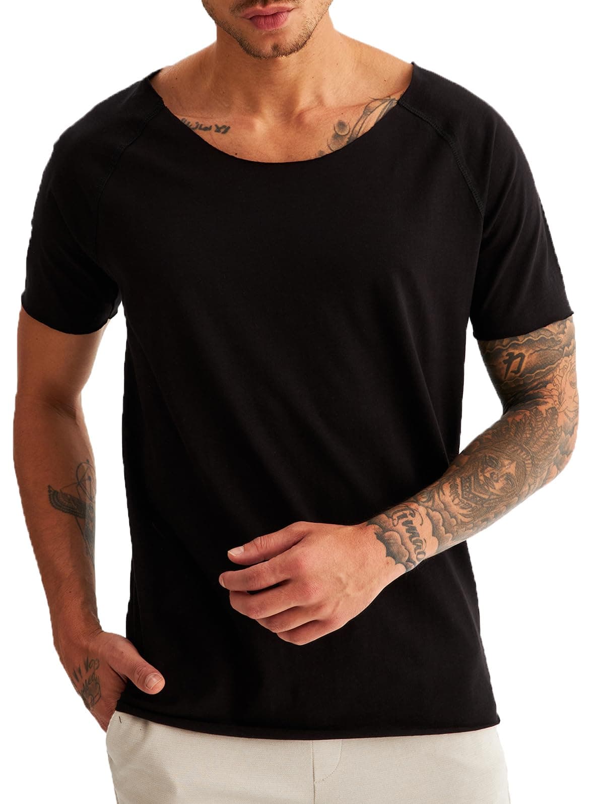 👕 Leif Nelson T-Shirt Herren Sommer - XL Schwarz