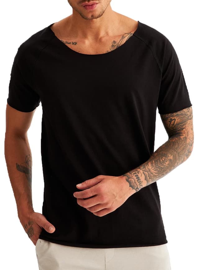 👕 Leif Nelson T-Shirt Herren Sommer - XL Schwarz