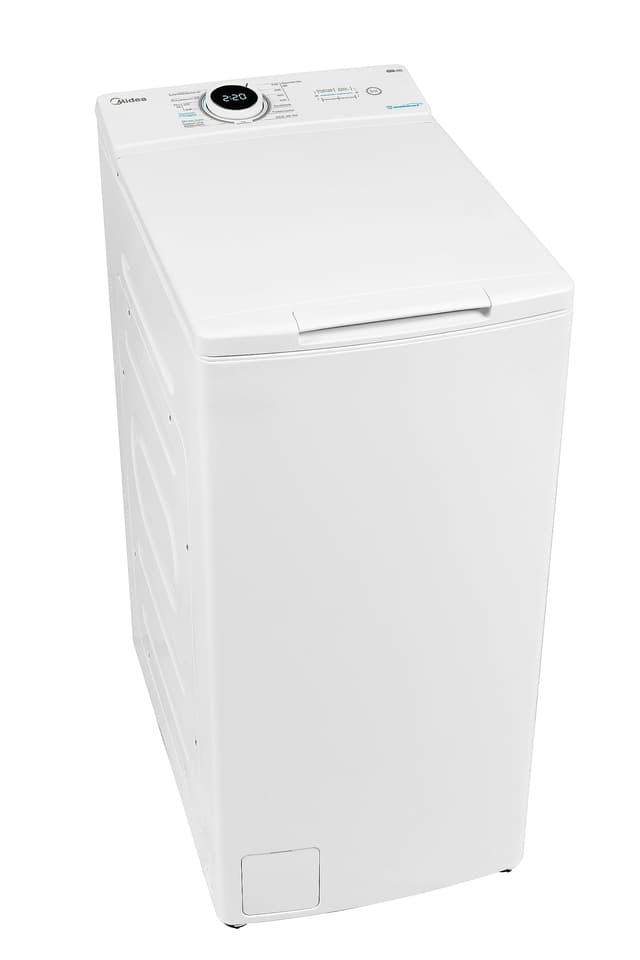 Midea Toplader Waschmaschine MF10ET60B 6KG A 1200 U/min BLDC Inverter Mortor Dampffunktion SoftOpener XL Türöffnung Kurz 15'&45' Mehrere Temperaturoptionen AquaStop Weiß 6KG SERIE 100 🌟
