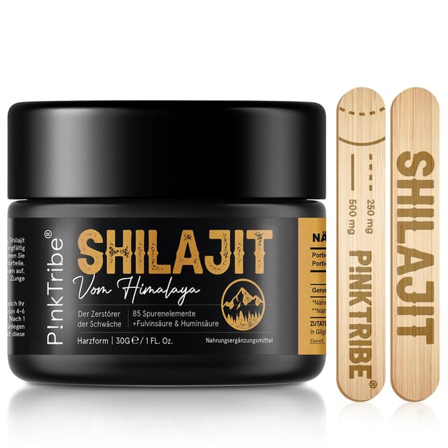 🌿 Shilajit Reines Himalaya Shilajit-Harz, Gold Qualität und Original 🌟 Ayurvedische Kräuter, Vegan (1er Pack) - 1 Stück