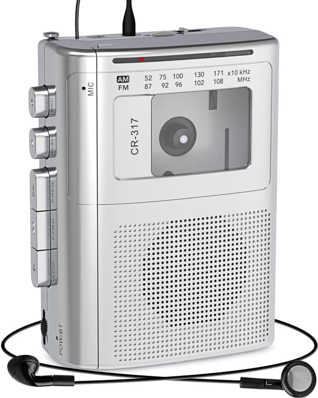 Gracioso Tragbarer Kassettenrekorder mit Bluetooth-Sender