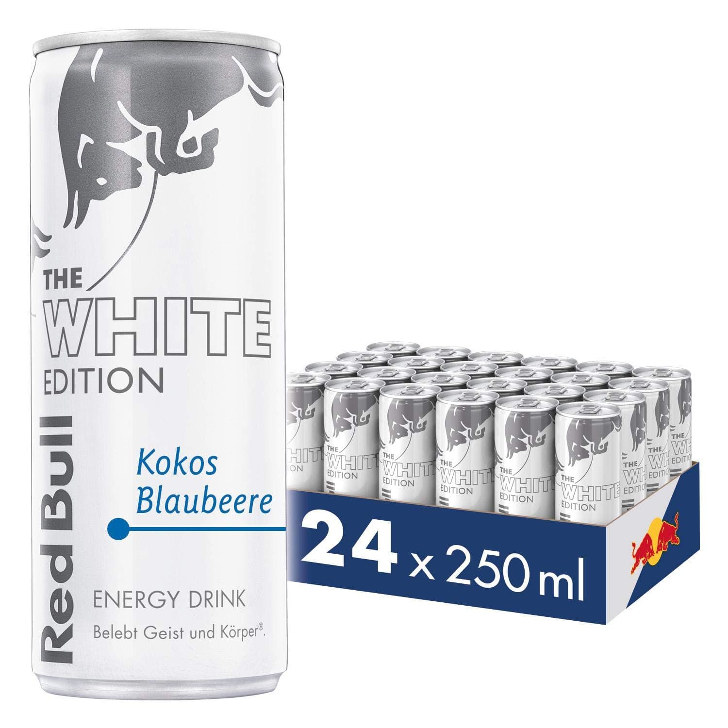 🔥 Angebot: Red Bull Kokos Blaubeere White Edition 24 x 250 ml Dosen - 24er Palette