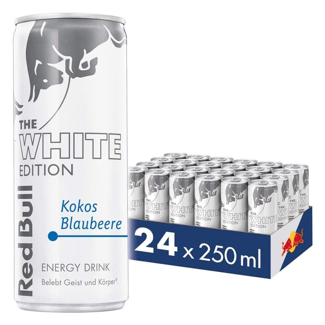 🔥 Angebot: Red Bull Kokos Blaubeere White Edition 24 x 250 ml Dosen - 24er Palette