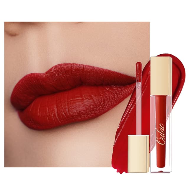 Oulac Lippenstift Rot Matt Langanhaltender 💄👄
