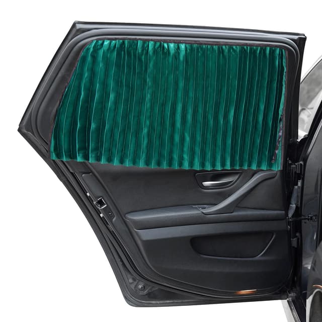 ZATOOTO Sonnenschutz Auto Vorhang - für Baby, Kinder, Magnetisch für UV-Schutz, Seitenscheibe, Schwarz, 2 Stück, Grün 🚗☀️