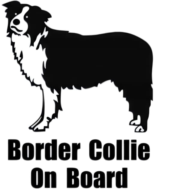 🚗 Autoaufkleber Border Collie Aufkleber 15cm(5.9 Inch) 🐕