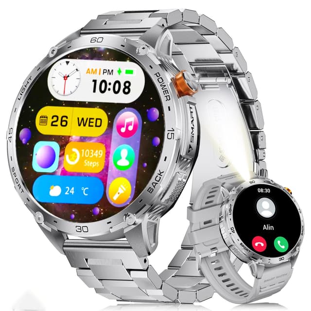 LIGE Militär Smartwatch Herren mit 730 mAh/1,75" HD Großes AMOLED Touchscreen 🌟