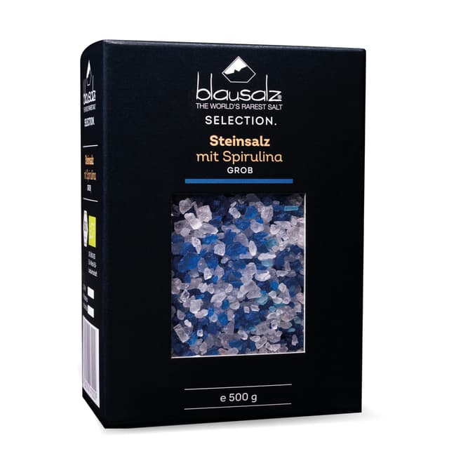Blausalz Gourmet - 500 g - Grobes Salz zum Würzen und Verfeinern 💙🧂