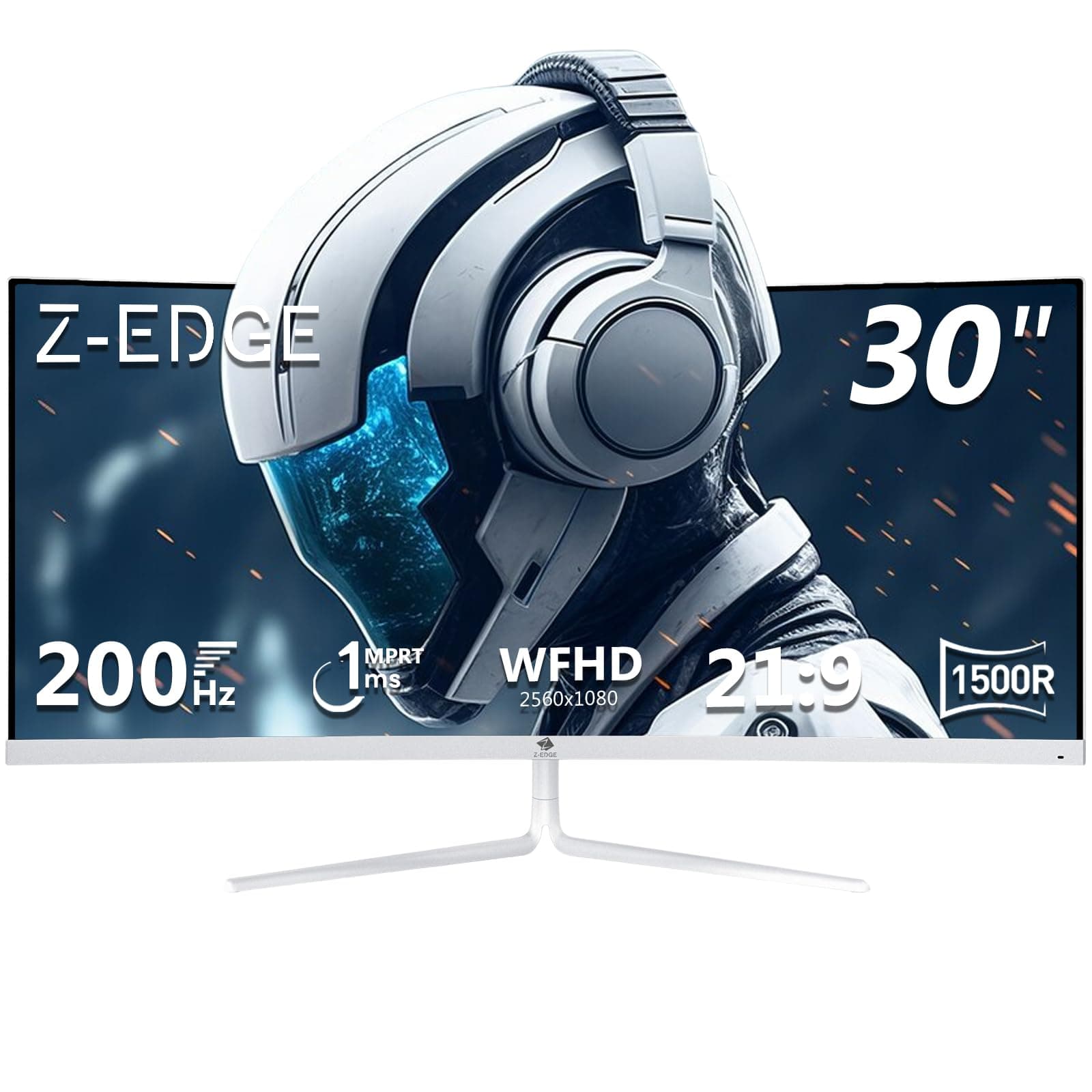 🎮 Z-Edge 30 Zoll Ultrawide Curved Gaming Monitor 200Hz Weiß 🖥️