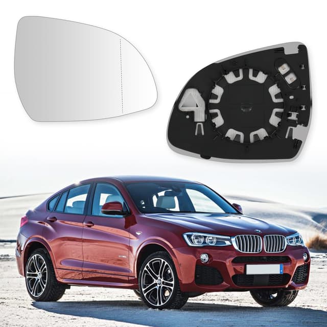 🚗 Convitex Spiegelglas Rechts Beheizbar Asphärisch für BMW X3 F25 (14-17)/ G01 (17-20), BMW X4 F26 (14-18), BMW X5 F15, F85 (13-15), BMW X6 F16, F86 (14-15) 🌟