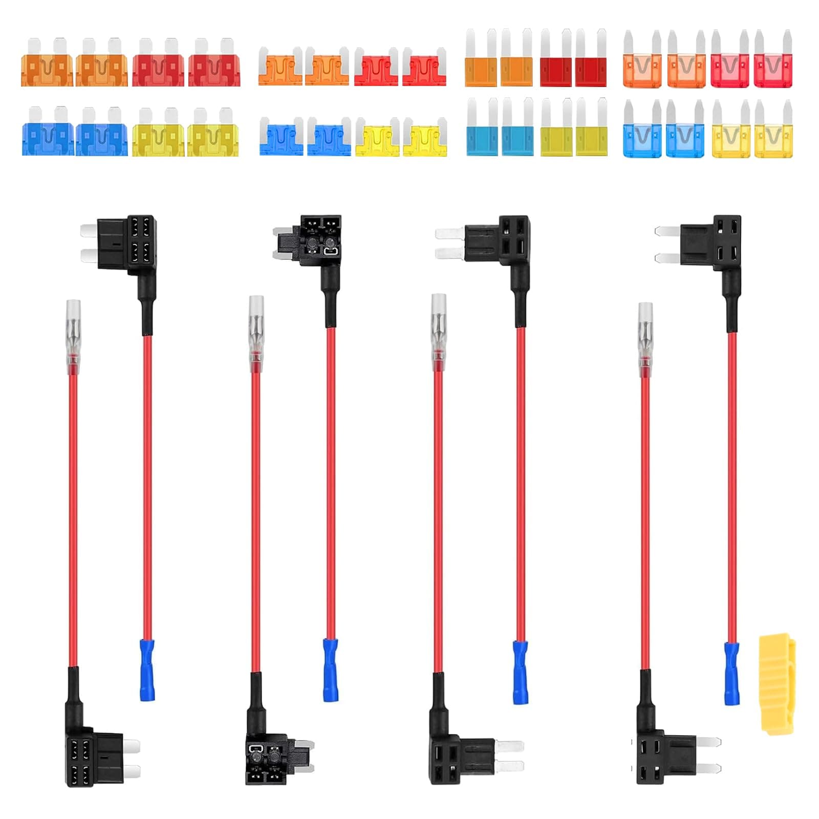 🚗 Kayqbonke Kfz Sicherungen Adapter Set - 32 Stk 5A 10A 15A 20A Sicherungen