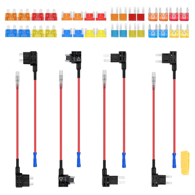 🚗 Kayqbonke Kfz Sicherungen Adapter Set - 32 Stk 5A 10A 15A 20A Sicherungen