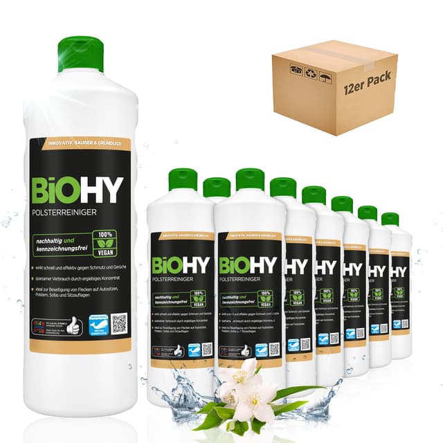 🌟 Mega Deal! BiOHY Spezial Polsterreiniger 12 x 1 Liter 🌟