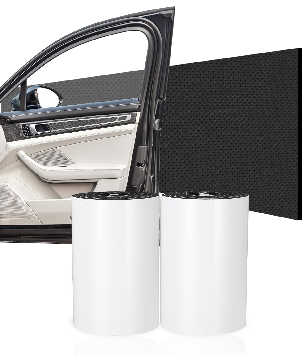 🚗🛡️ SOBEAU 2X Garagen Wandschutz, 2m x 20cm Selbstklebend Schwarz