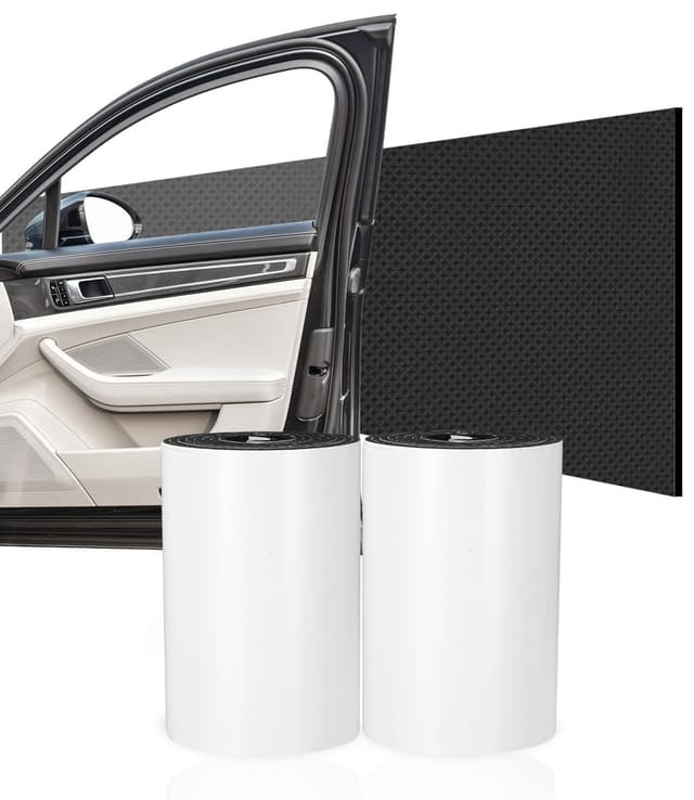 🚗🛡️ SOBEAU 2X Garagen Wandschutz, 2m x 20cm Selbstklebend Schwarz