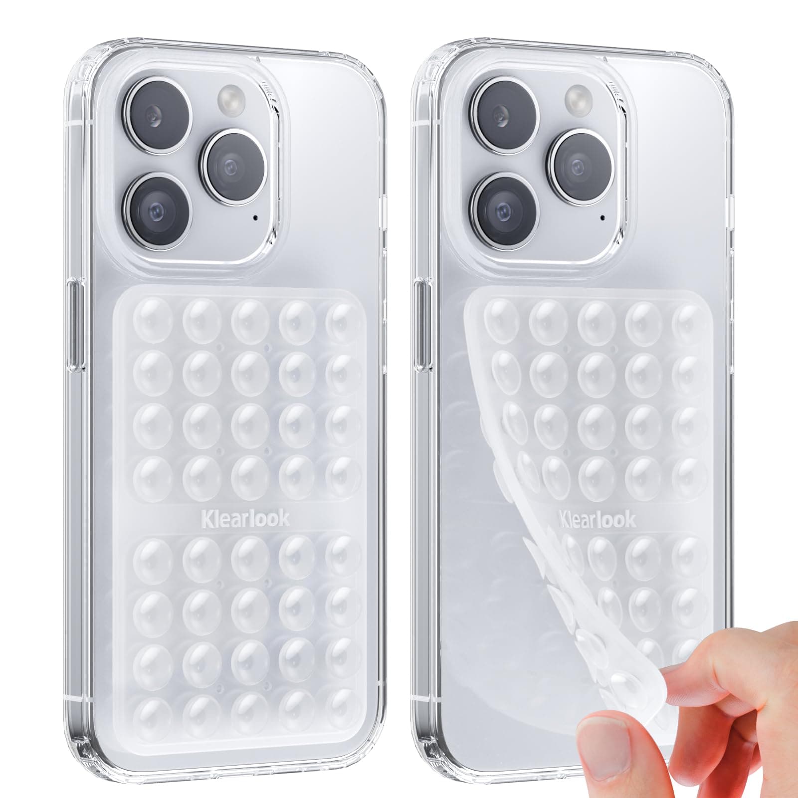 📱💪 Silikon Handy Saugnapf Halterung Doppelseitig | Freihändig Sticky Silikon Saugnapf Handyhülle für Selfies & Videos
