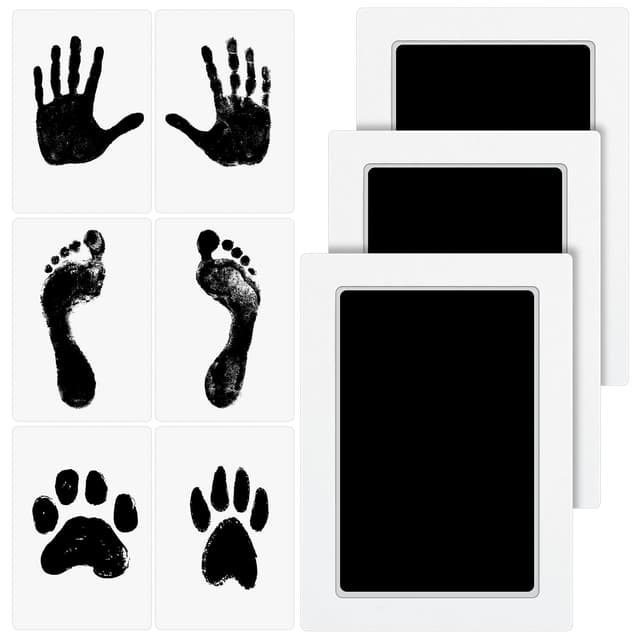 Romon Baby Handabdruck und Fußabdruck Set 🎨👣 Geschenk zur Geburt