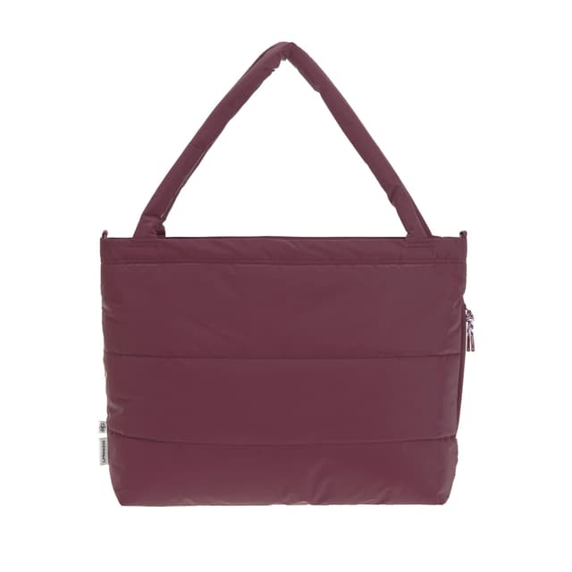 LÄSSIG Baby Wickeltasche Shopper mit Kinderwagenbefestigung/MIX Shopper deep red Dunkelrot 💼👶