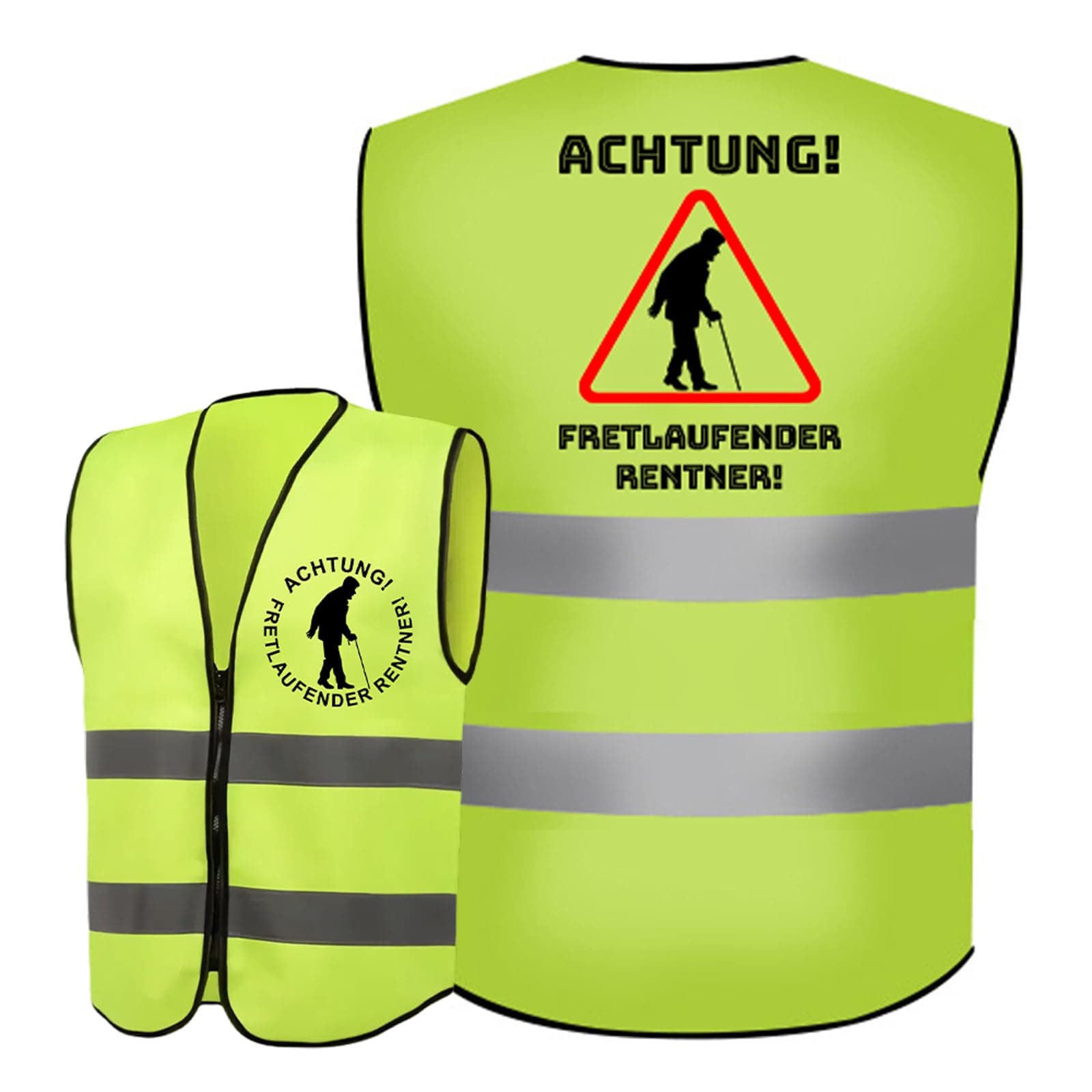 🎁 Hochwertiges Renteneintrittsgeschenk für Männer - Warnweste für Rentner