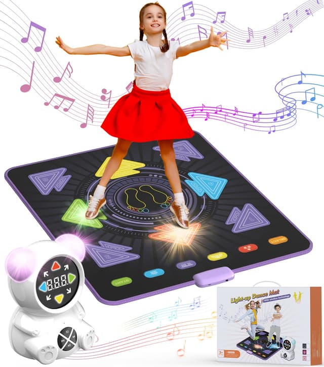 🎶 FWFX Tanzmatte Spielzeug für Mädchen Jungen: Geburtstagsgeschenke für Kinder 🎁