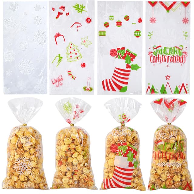 🎄 Weihnachts-Zellophantüten Deal: 150 Stück + 1800 Twist Krawatten 🎁