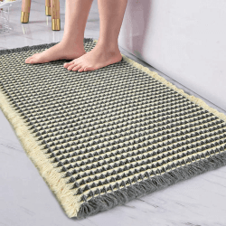 🛁 WONGS BEDDING Badematte rutschfest, Badezimmerteppich Groß Waschbar Badteppich 🚿