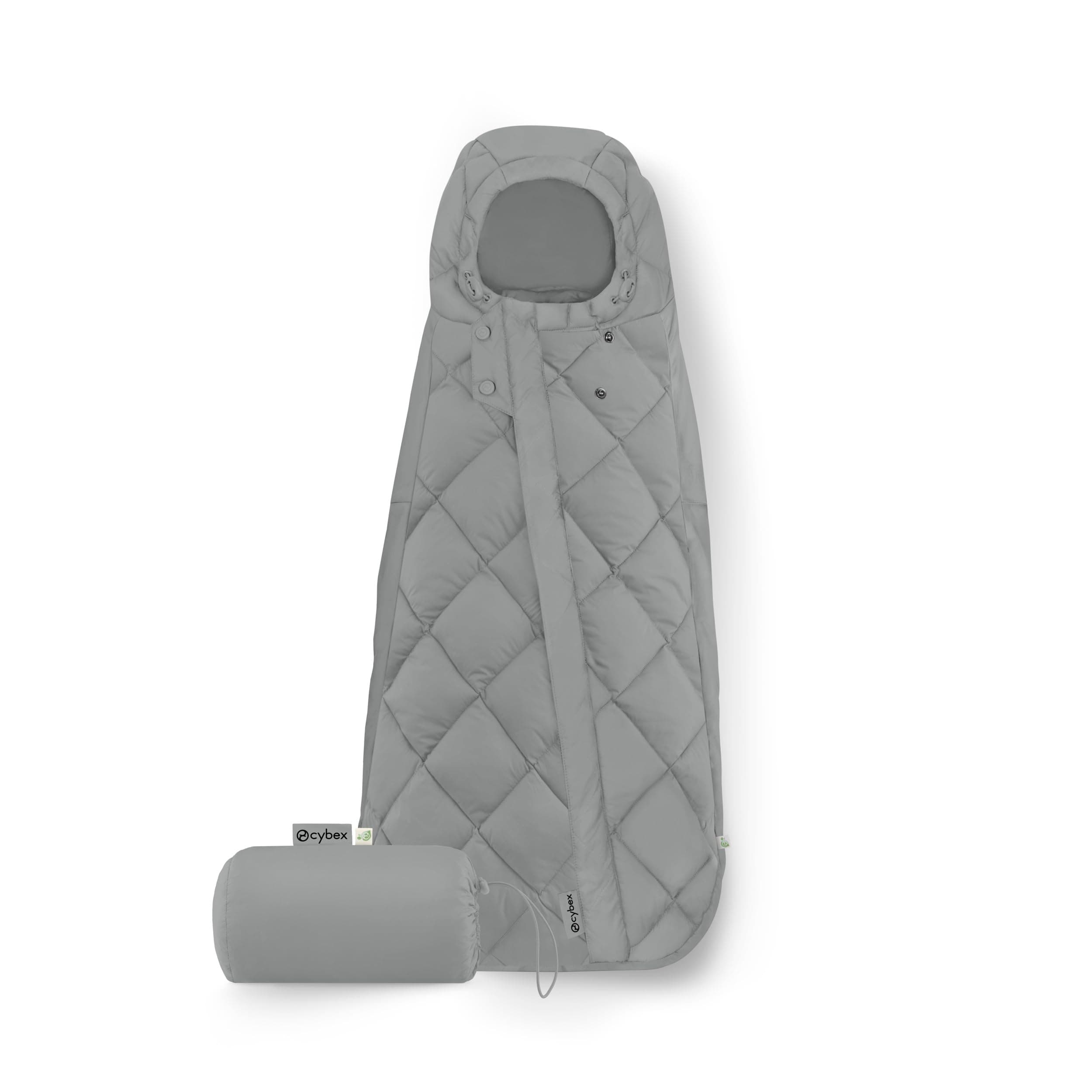 CYBEX Gold Fußsack Snøgga Mini 2 - Stone Grey 🌟 Hochwertiger Fußsack für Babyschalen