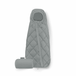 CYBEX Gold Fußsack Snøgga Mini 2 - Stone Grey 🌟 Hochwertiger Fußsack für Babyschalen