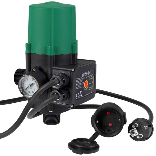 🌊🏡 MONZANA® Pumpensteuerung Trockenlaufschutz 10 bar Druckschalter