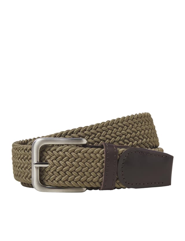 🔥 Angebot: JACK & JONES Herren Jacspring Flechtgürtel Noos 95 Oxford Tan