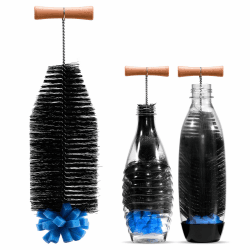 Vinlley 35 cm Bürste mit Ergonomischem Griff & Schwarzen Borsten