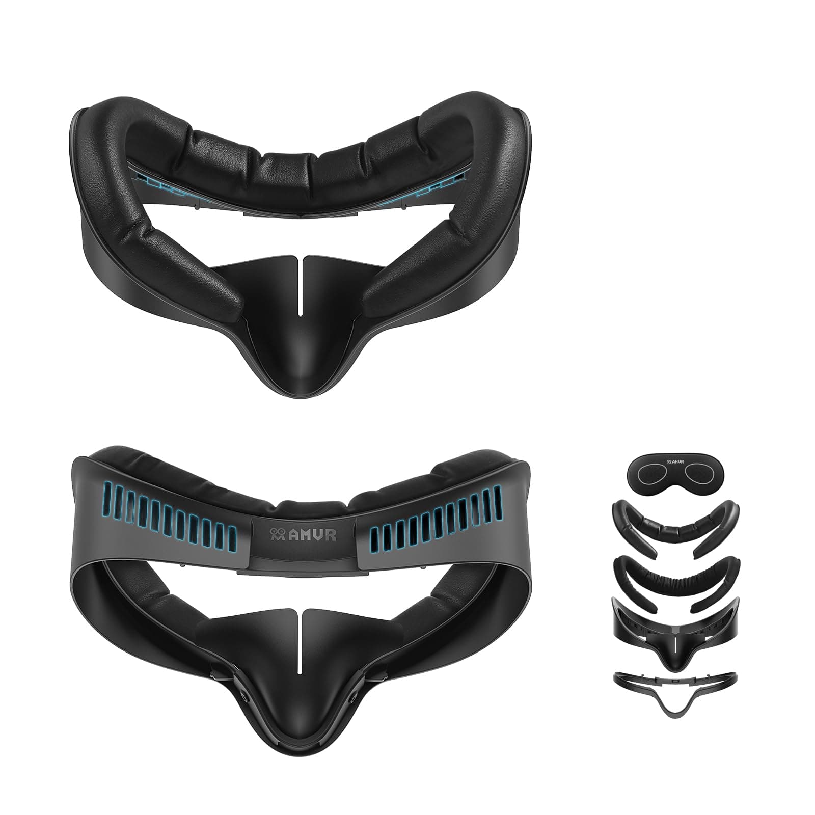 🌟 AMVR Kompatibel mit Meta Quest 3S Facial Interface Face Pad Cover Zubehör 🌟