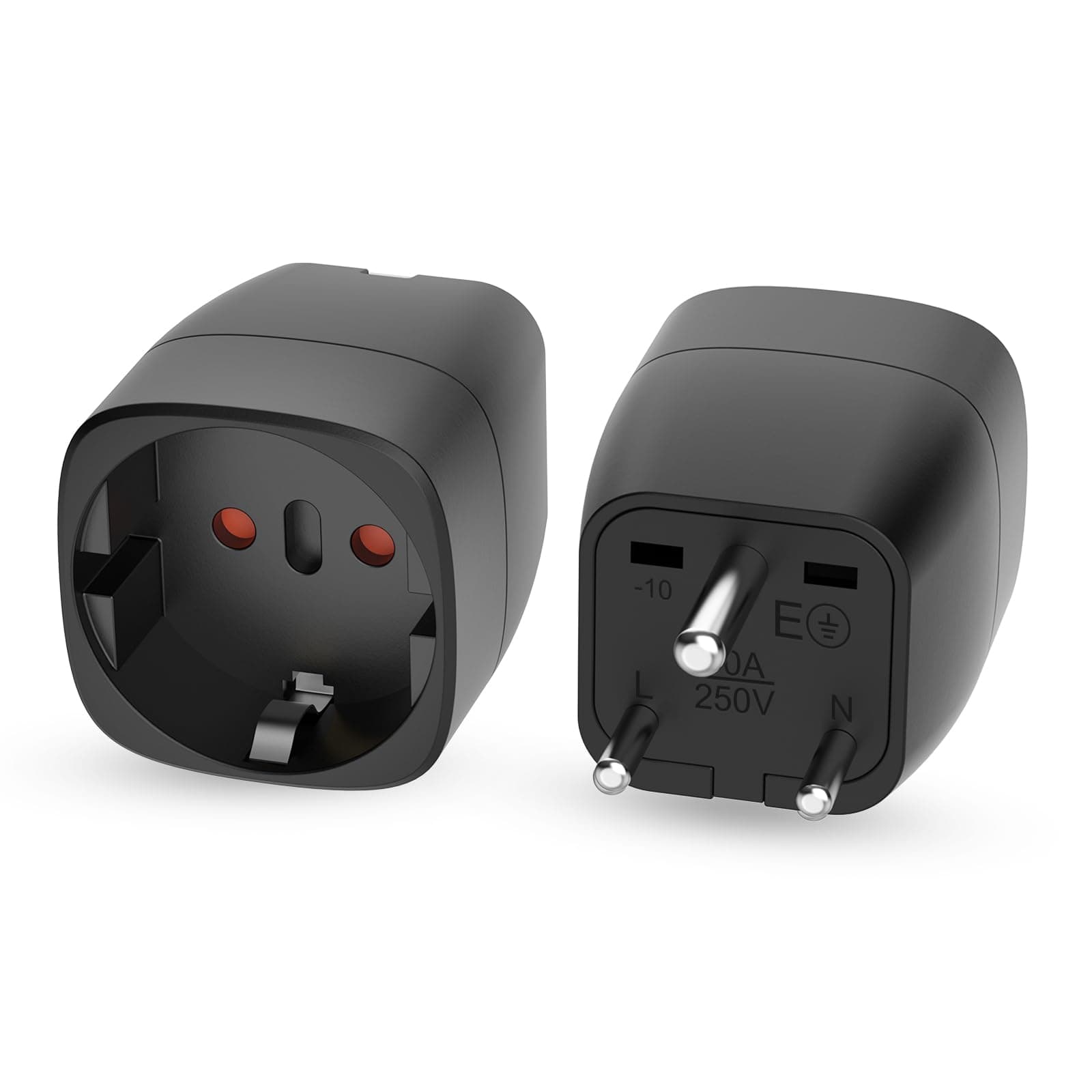 🔌🌍 Oliveria 2 Stück Reiseadapter für Indien - Sonderangebot!