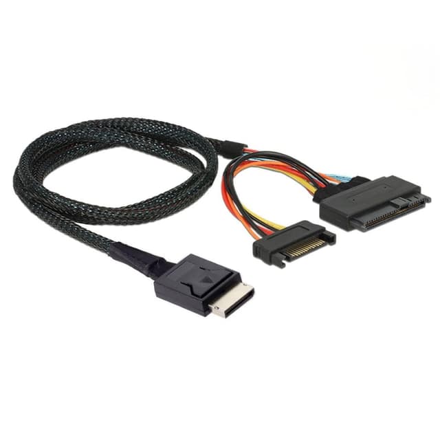 🔥 Großer Rabatt! Chenyang CY SFF-8611 Oculink Stecker auf U.2 U.3 SFF-8639 Buchse NVME PCIe PCI-Express SSD Kabel 50cm